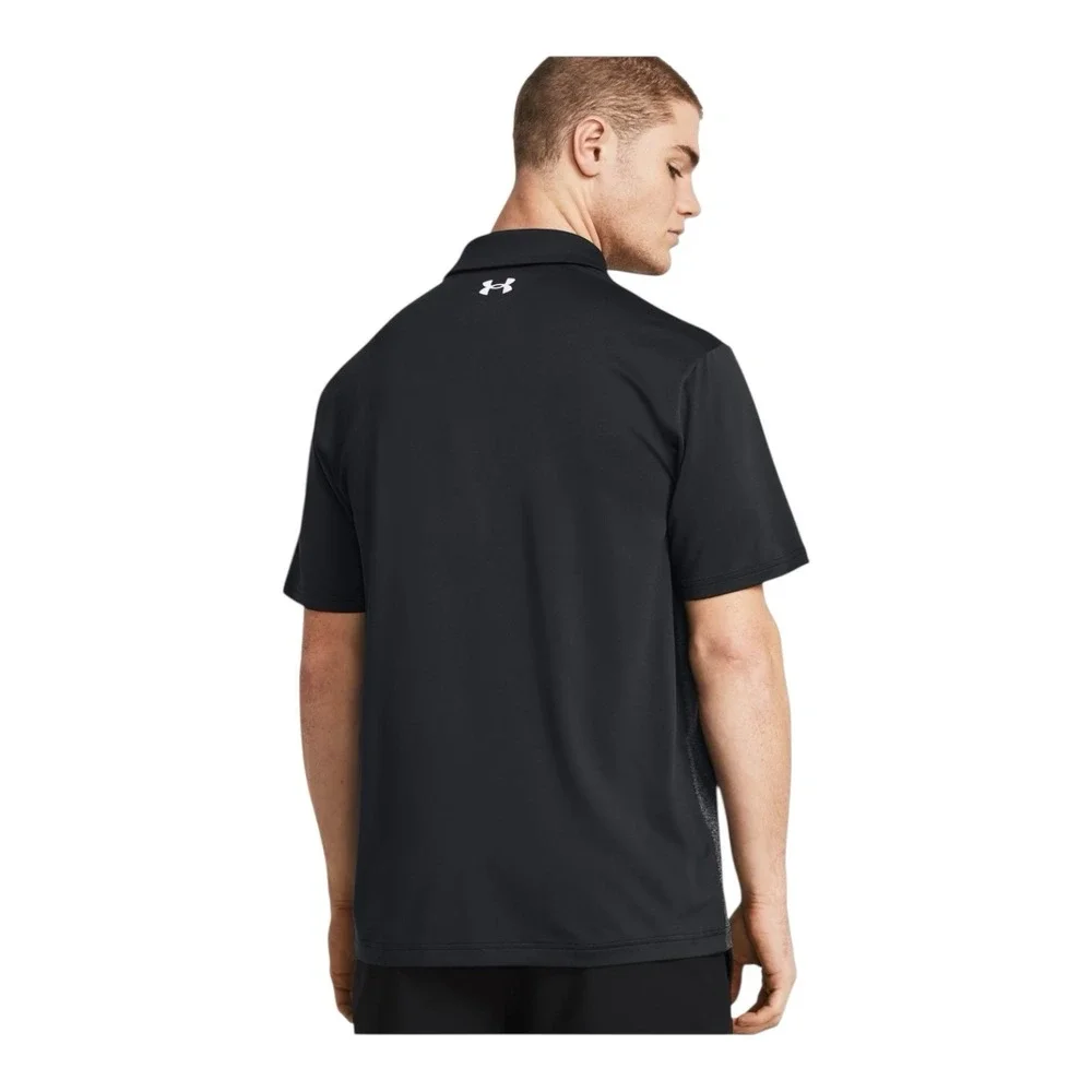 UNDER‎ ARMOUR Polo Shirt Men's 2XL Loose Heatgear Colorblock Stretch Golf Polo
